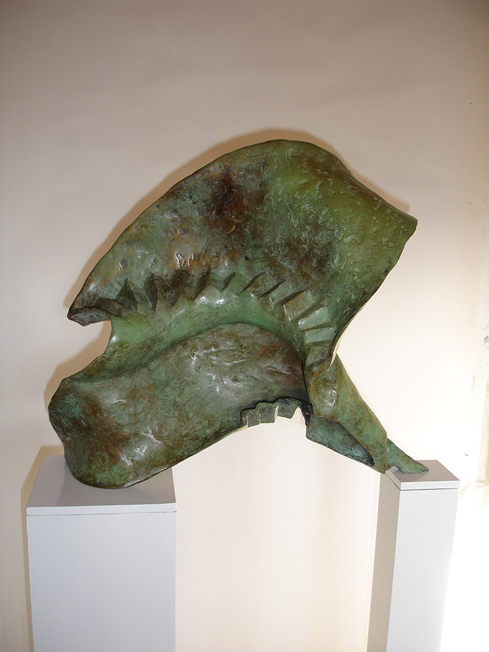 Verbinding, brons unicum, 45 x 39 x 16 cm.